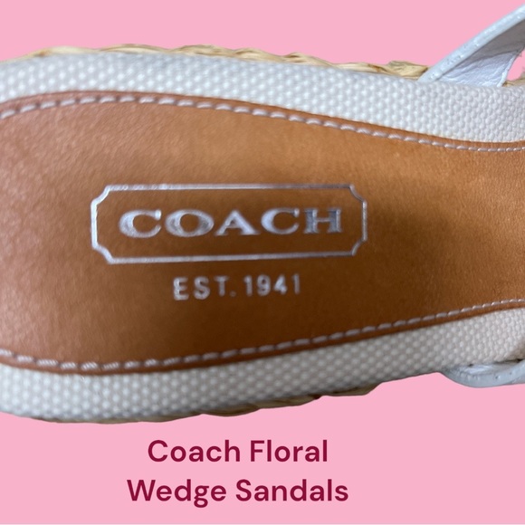 EUC 🤍 Coach Jesica Espadrille Wedge Sandal 🤍 Size 8.5 MSRP $149 - Picture 8 of 9